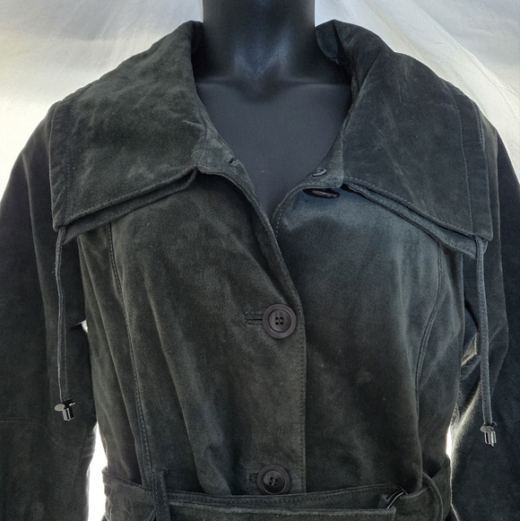 Adorable Bernardo Suede Dress Coat EUC 😍 - Picture 3 of 13